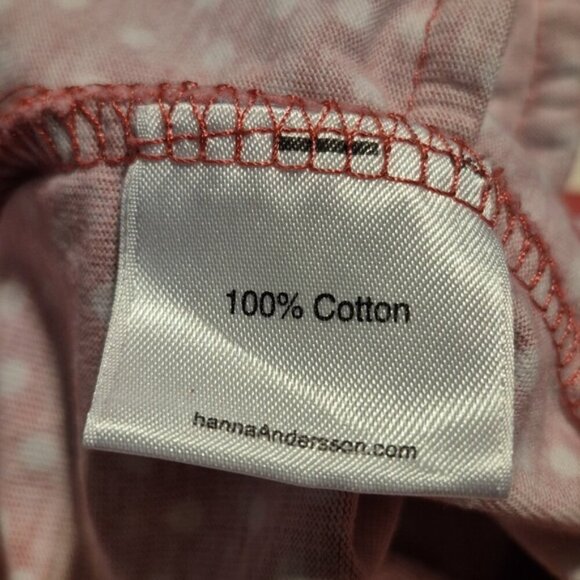 Hanna Andersson girls size 100 or 4 pink with white polka dot skirt, VGUC - Picture 5 of 5
